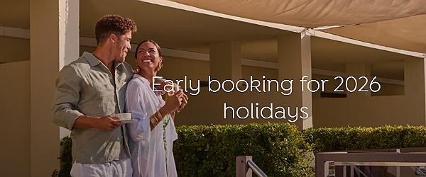Save Up To 30% On 2026 Holidays With Early Booking